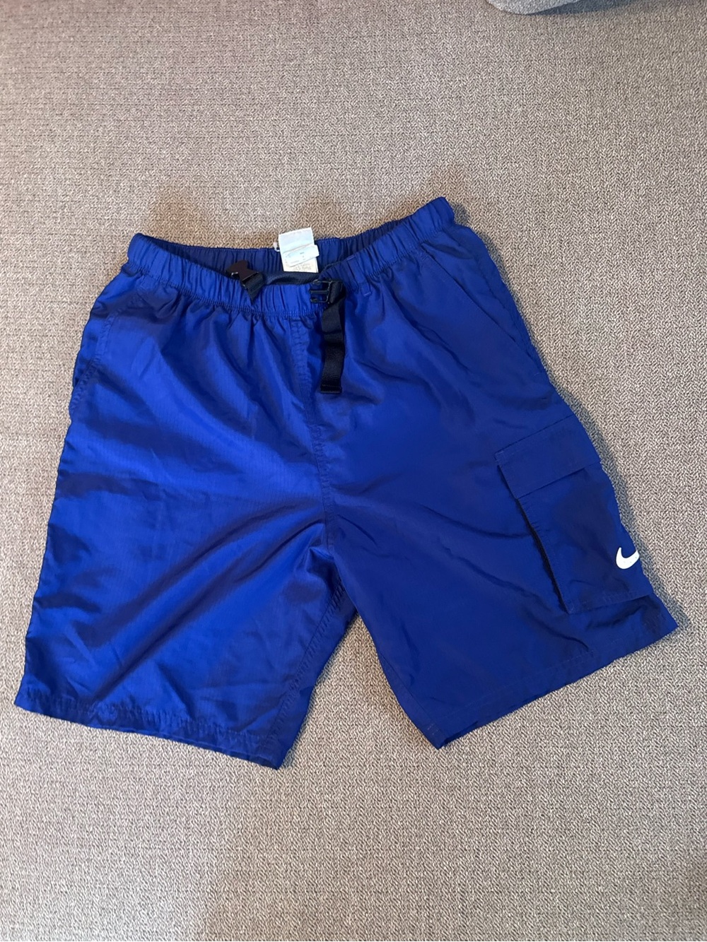 Nike Royal Blue Men's Cargo Swim Trunks